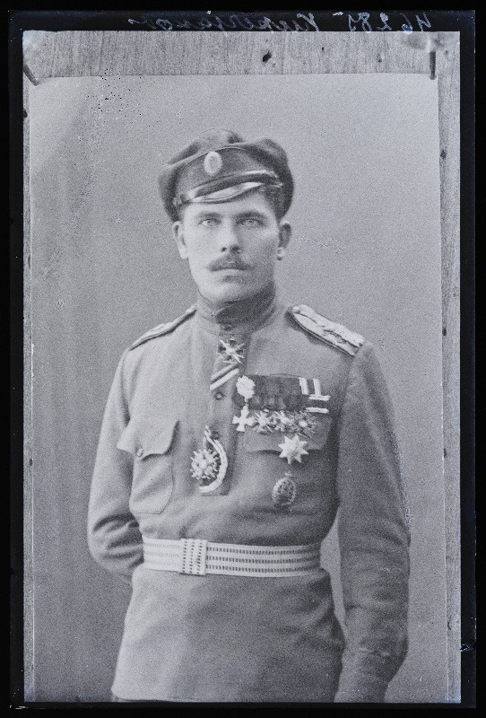 Vene armee 5. Kiievi grenaderipolgu luurekomando ülem leitnant Julius Kuperjanov, (15.02.1926 fotokoopia).