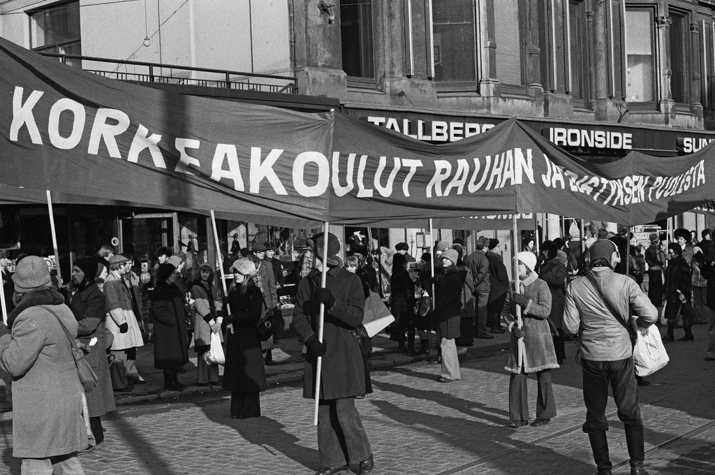 Demonstration in which the student movement required general and equal voting rights (syy) as a criterion for the selection of administrative bodies of universities and higher education institutions