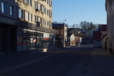 Current Tallinn Street in Rakvere rephoto