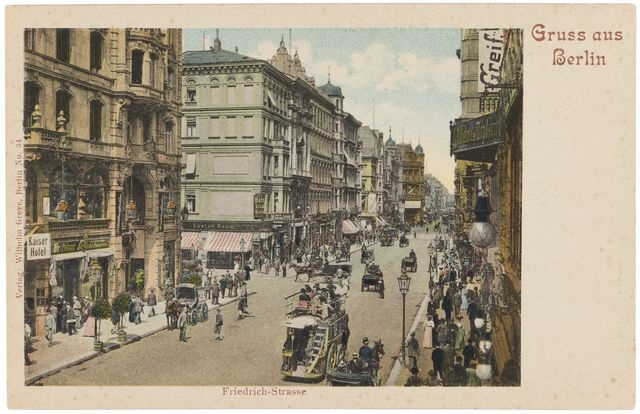 View of Berlin; Friedrich-Strasse