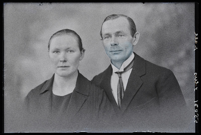 Illus [Ilus] naisega, (Kaarli vald, Vingivalla küla).
