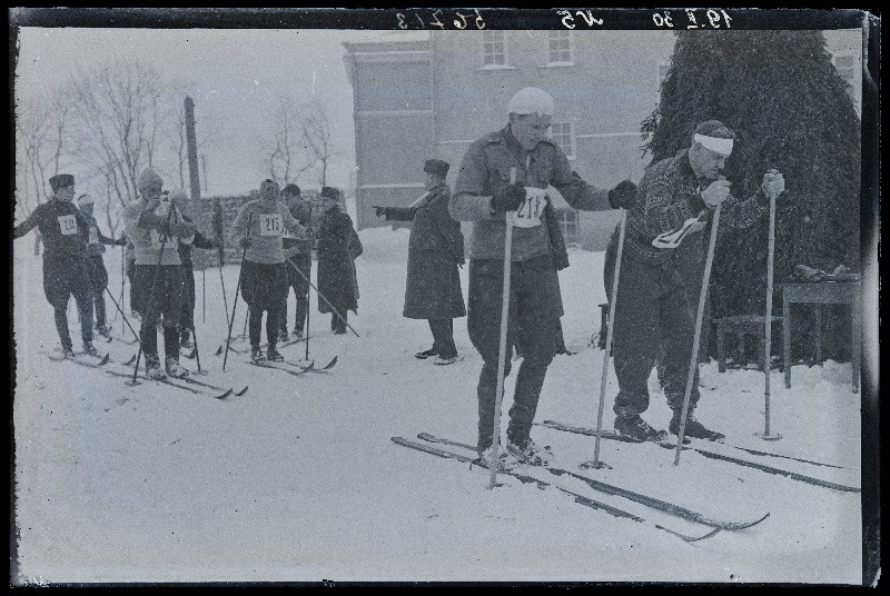 Üleriiklikud politsei- ja kaitsejõudude suusavõistlused Viljandis, (negatiiv ilmutatud 22.02.1931).