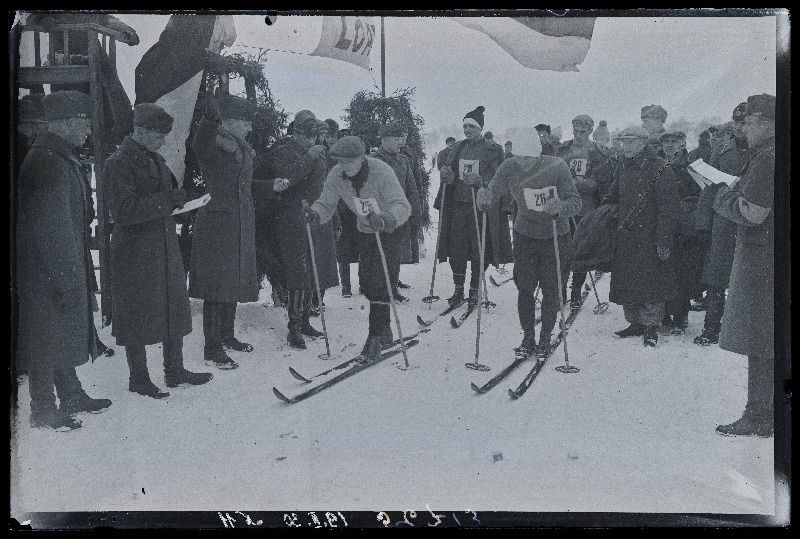 Üleriiklikud politsei- ja kaitsejõudude suusavõistlused Viljandis, (negatiiv ilmutatud 22.02.1931).