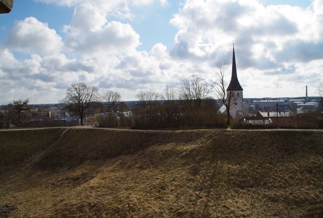 View of Rakvere and Rakvere Trinity Church rephoto
