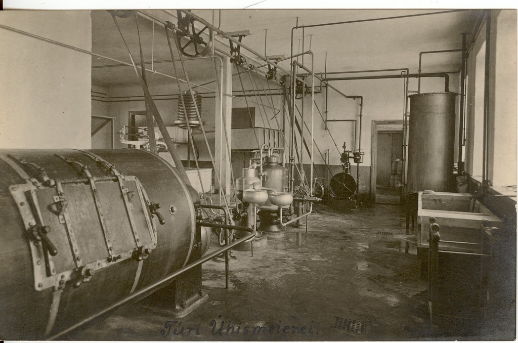 foto, Türi Ühispiimatalituse piimatöötlemise ruum ja - seadmed 1930-ndatel a.