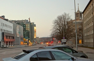 Tallinn, Kesklinn, V. Kingissepa (Liivalaia) tänav enne rekonstrueerimist. rephoto