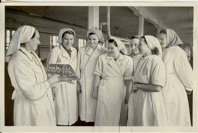 foto, vestlus Udeva sovhoosi farmis 1955.a.