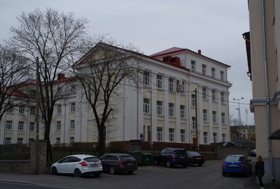 Tallinn, Kingissepa Street, 23rd high school building. rephoto