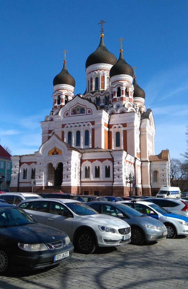 Tallinn Orthodox Aleksander Nevski Cathedral (1894-1900, arh. M. Preobraženski). rephoto