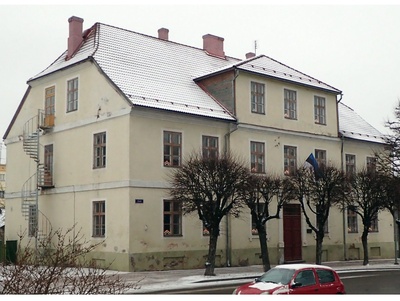 Valga Arve-Plaanindustehnikumi hoone Lenini (pr. Kesk) tänavas rephoto