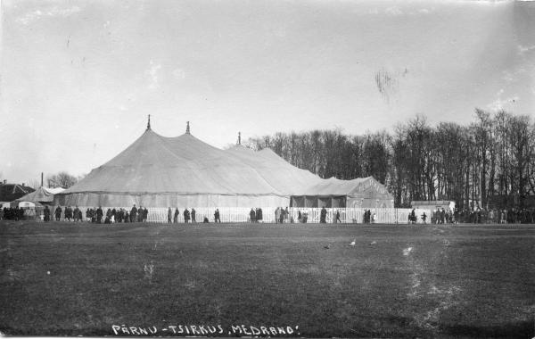 The Quadrat Circus Medran circus of Hungarian in Pärnu in the 1930s