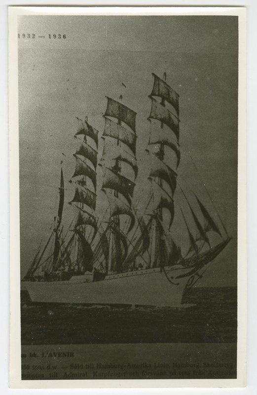 Foto. Purjelaev "L´Avenir"