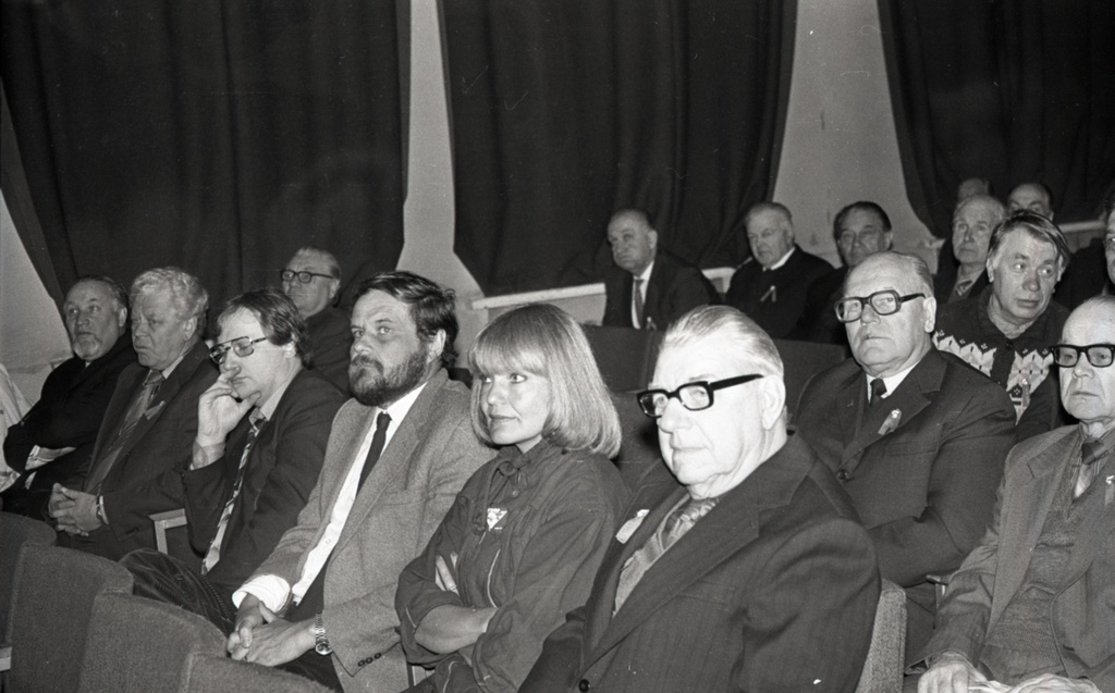 Eesti Riikliku Meremuuseumi teaduskonverents, vaade saali, Elmar Inno, Sisko Halme, Risto Halme, Raimo Päiviö