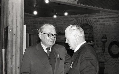 Eesti Riikliku Meremuuseumi teaduskonverents, muuseumis näituse avamisel Herman Sepp ja Edmund Russow  similar photo