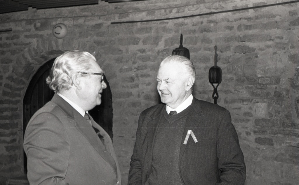 Eesti Riikliku Meremuuseumi teaduskonverents, muuseumis näituse avamisel Herman Sepp ja Edmund Russow