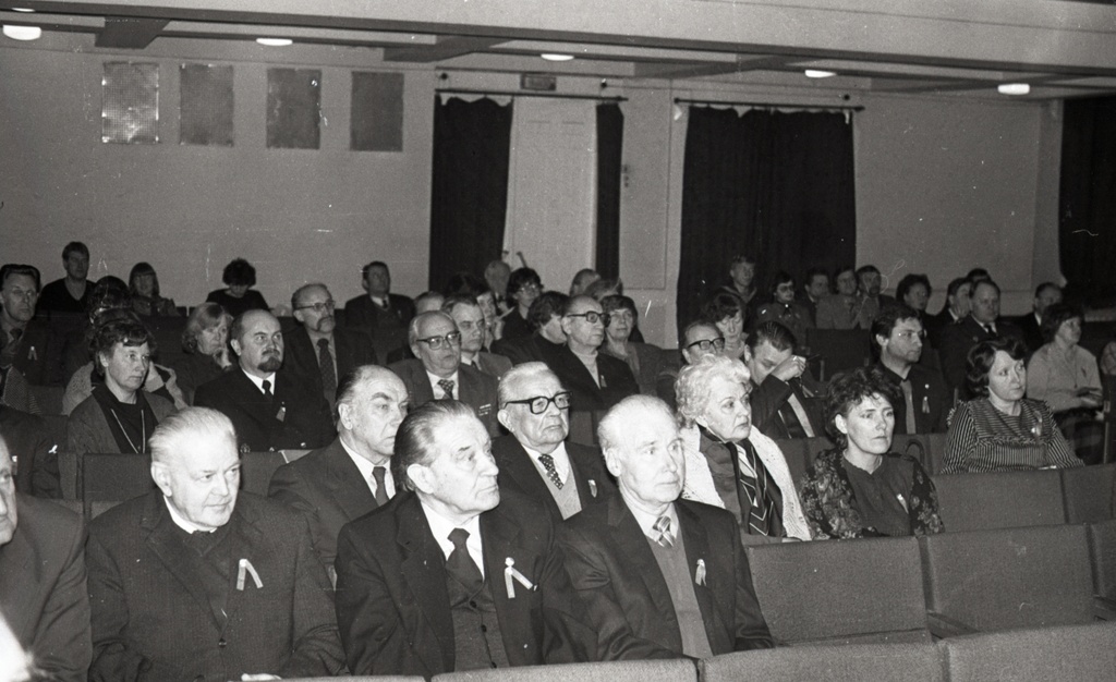 Eesti Riikliku Meremuuseumi teaduskonverents, vaade saali, Edmund Russow, Johannes Konga, Jakob Kristenbrun