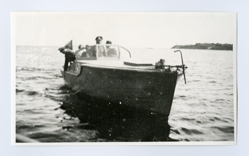 Piirivalve mootorpaat Peipsi järvel.
