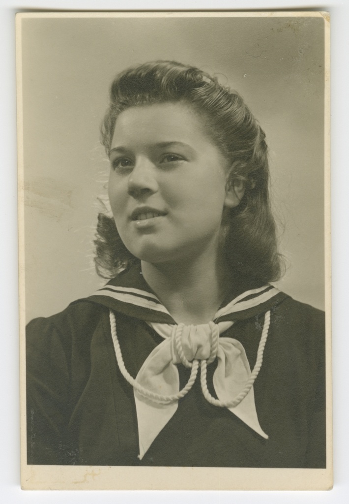 Portreefoto. Noorteorganisatsiooni "Noored Sepad" liige E. Randlepp.