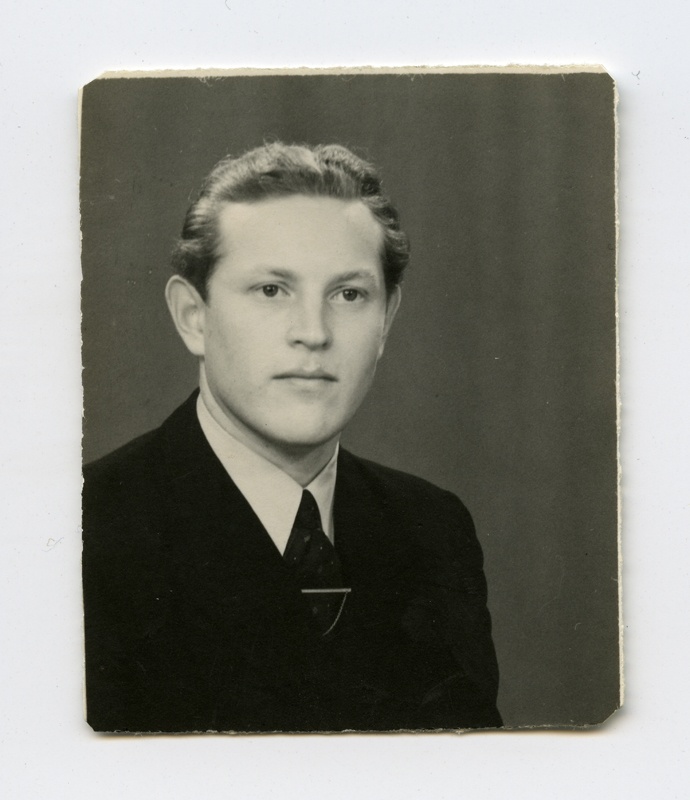 Portreefoto. Konstantin Vipp, Eesti Meremeeste Unioni (Rootsi, Stockholm) liige.