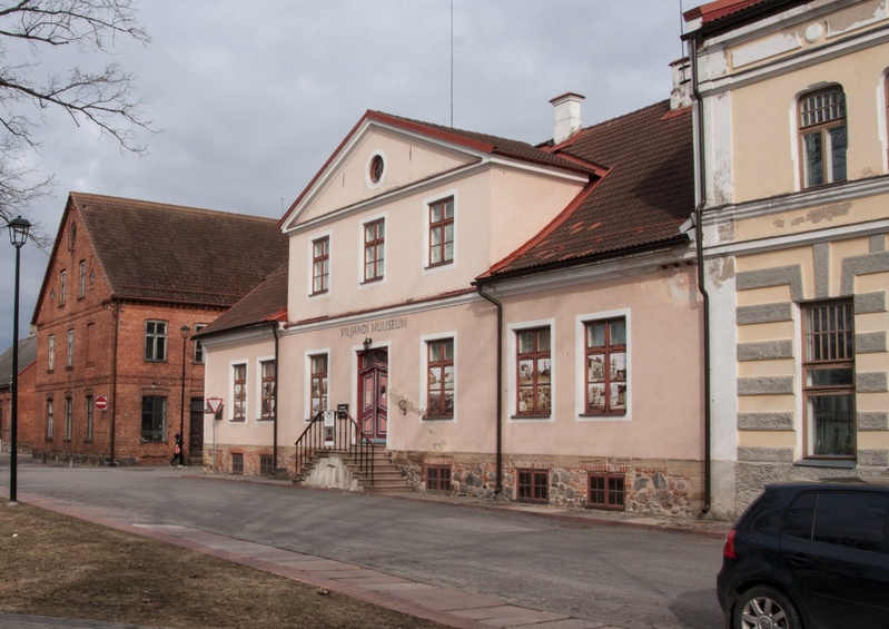 foto, Viljandi, muuseum, arhiiv, V. Kingissepa (Lossi) tn- Kauba tn nurk, 1978, foto E. Veliste rephoto