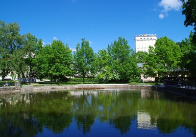 Tartu Saksa Käsitööliste Seltsi aed, Tiigi ja Aia t vahelisel alal. 20. sajandi algus. rephoto