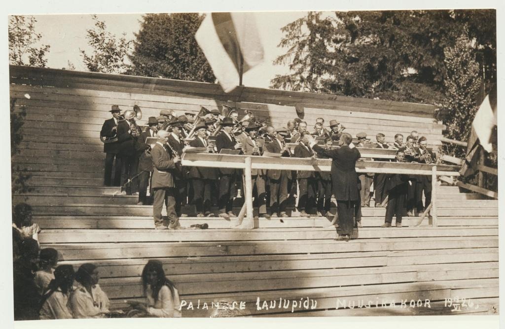 Music choir performing at Palamuse song festival 13.06.1926