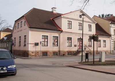 foto, Viljandi, muuseum, V. Kingissepa (Lossi) tn- Kauba tn ristmik, 1978, foto E. Veliste rephoto