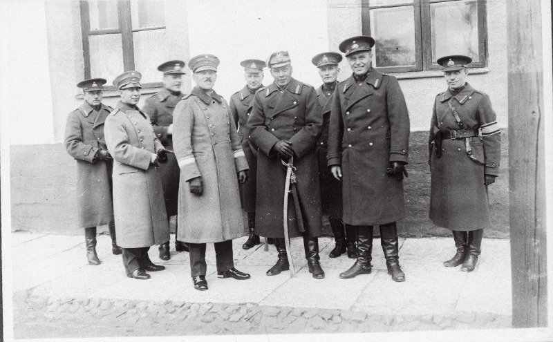 Soome kindralstaabi ülem külaskäigul pataljonis.