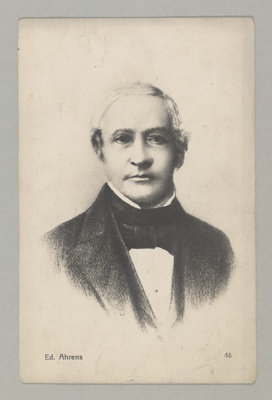 Postkaart. Portree: Eduard Ahrens (1803-1863)  duplicate photo