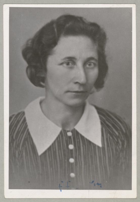 Portree: Juliana Tellman - ENSV Ülemnõukogu 1. koosseisu saadik 1940.a.