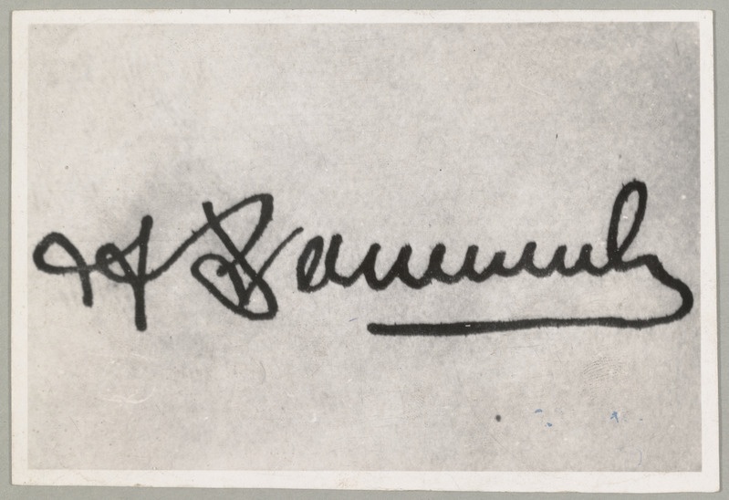 Arnold Sommerlingi autogramm.