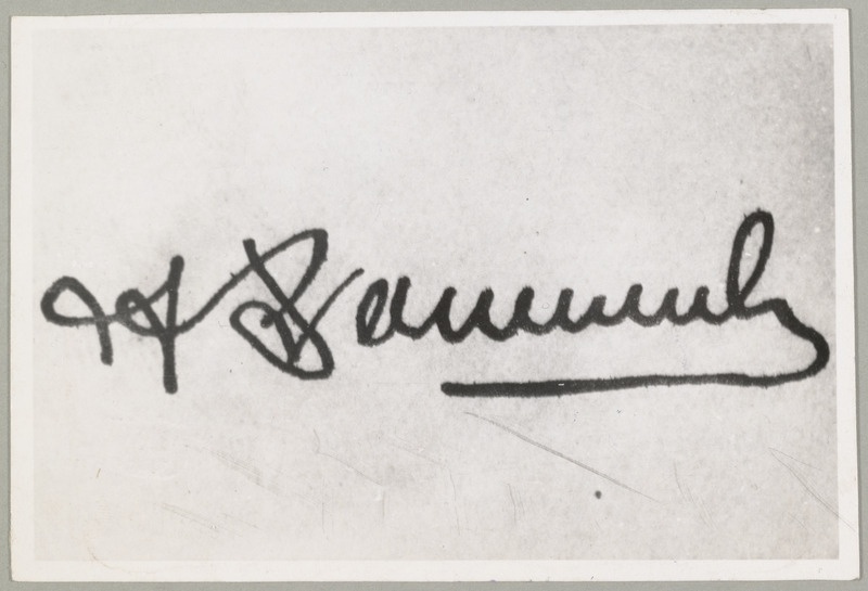 Arnold Sommerlingi autogramm.