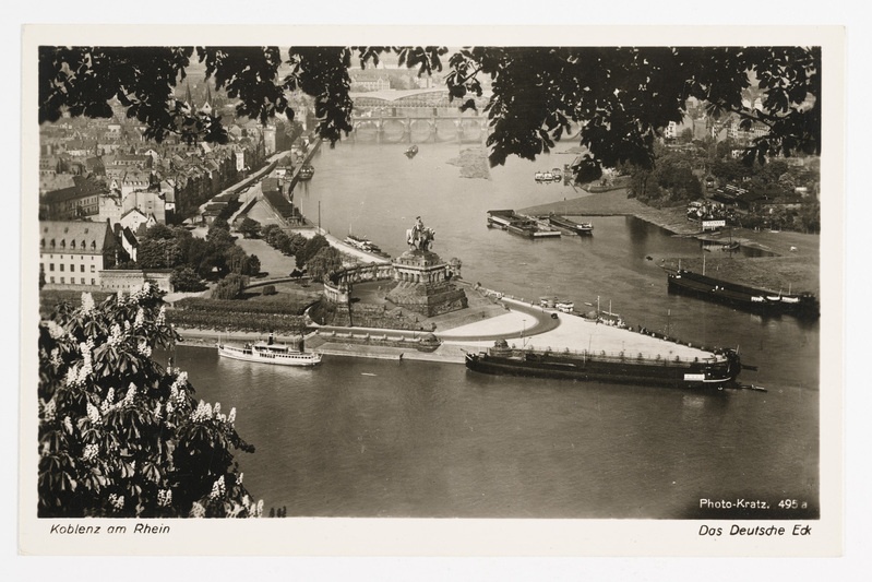 Koblenz am Rhein - Das Deutsche Eck (Neem Koblenzi linnas)