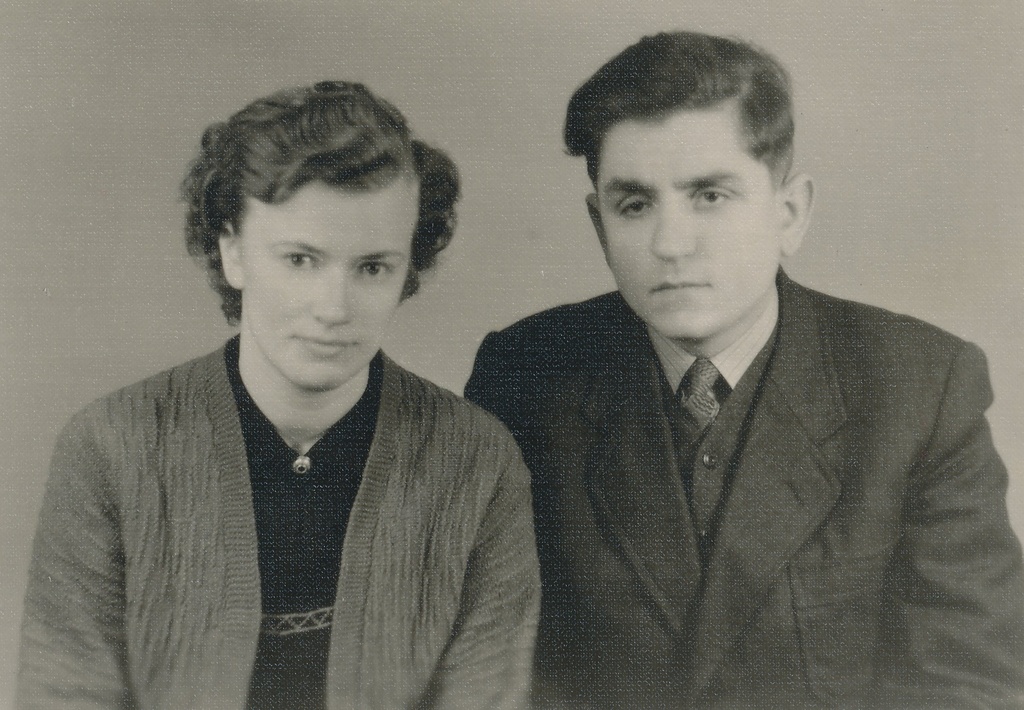 Foto. Toivo Veske abikaasa Maretiga 1960.