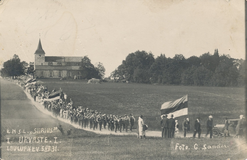 Foto E.N.S.L "Siirius" Urvaste I laulupäev 5.juulil 1931.a.