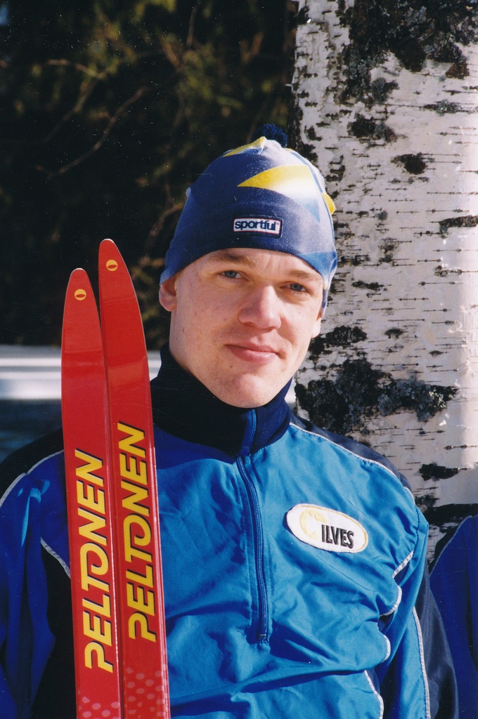 Foto. Suusaorienteeruja Ander Ojandu /OK ILVES/, kahekordne Eesti meister 2000.a.