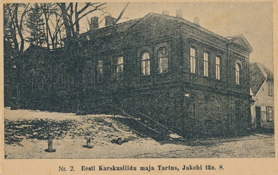 Eesti Karskusliidu maja (Jakobi 8). Tartu, 1920-1930.  duplicate photo