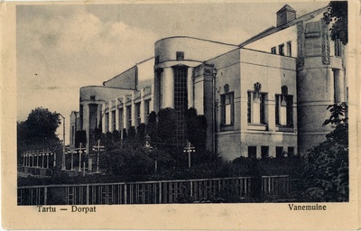 Tartu Vanemuise teater, vaade hoonele. Arhitekt Armas Lindgren  duplicate photo