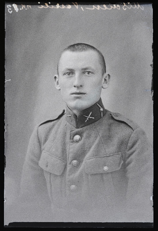 Jalaväelane Vassili Mischin (Mišin), passipilt, (negatiiv ilmutatud 30.09.1927).