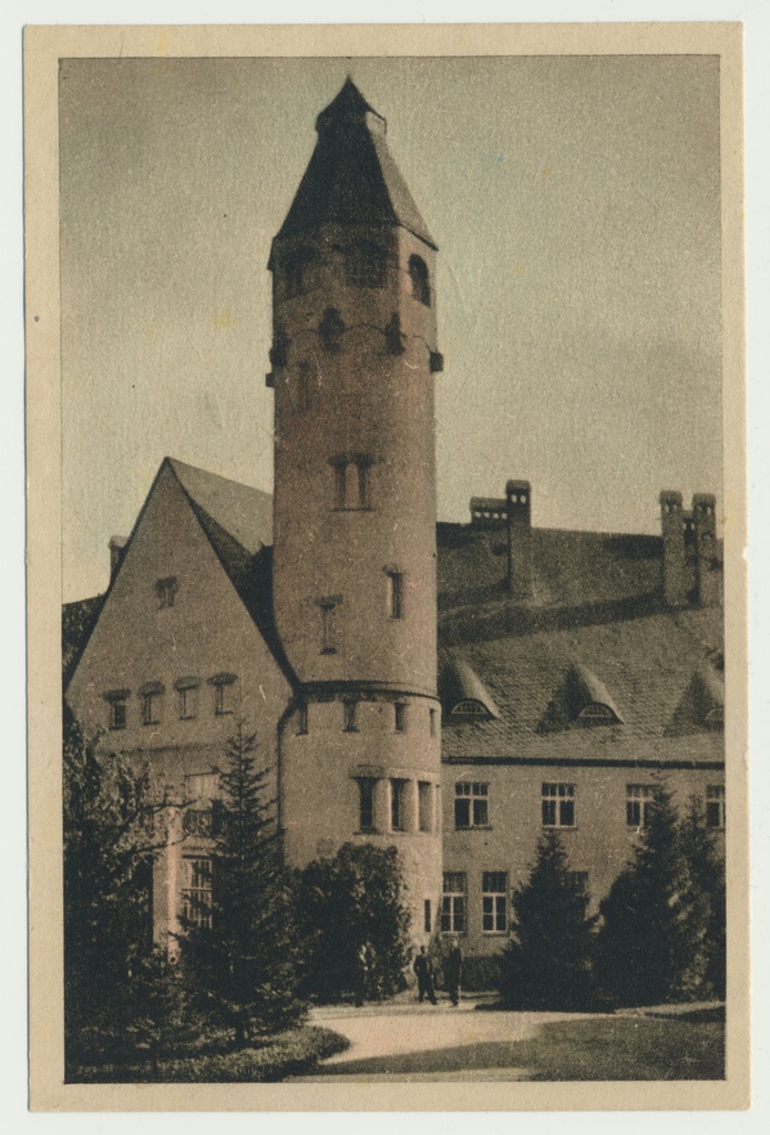 koloreeritud trükipostkaart, Valgamaa, Taagepera sanatoorium, u 1955, foto H. Tammet?