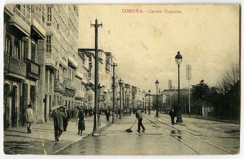 Vaade Coruña linnale Hispaanias.
Postkaart