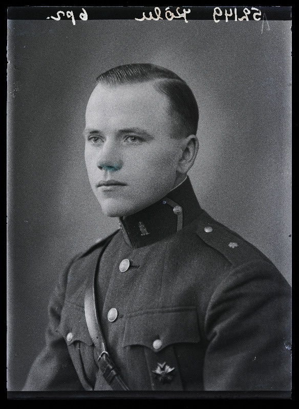 Sõjaväelane, nooremleitnant Elmar Kõlu (Kõllo), Sakala Üksik Jalaväepataljon.