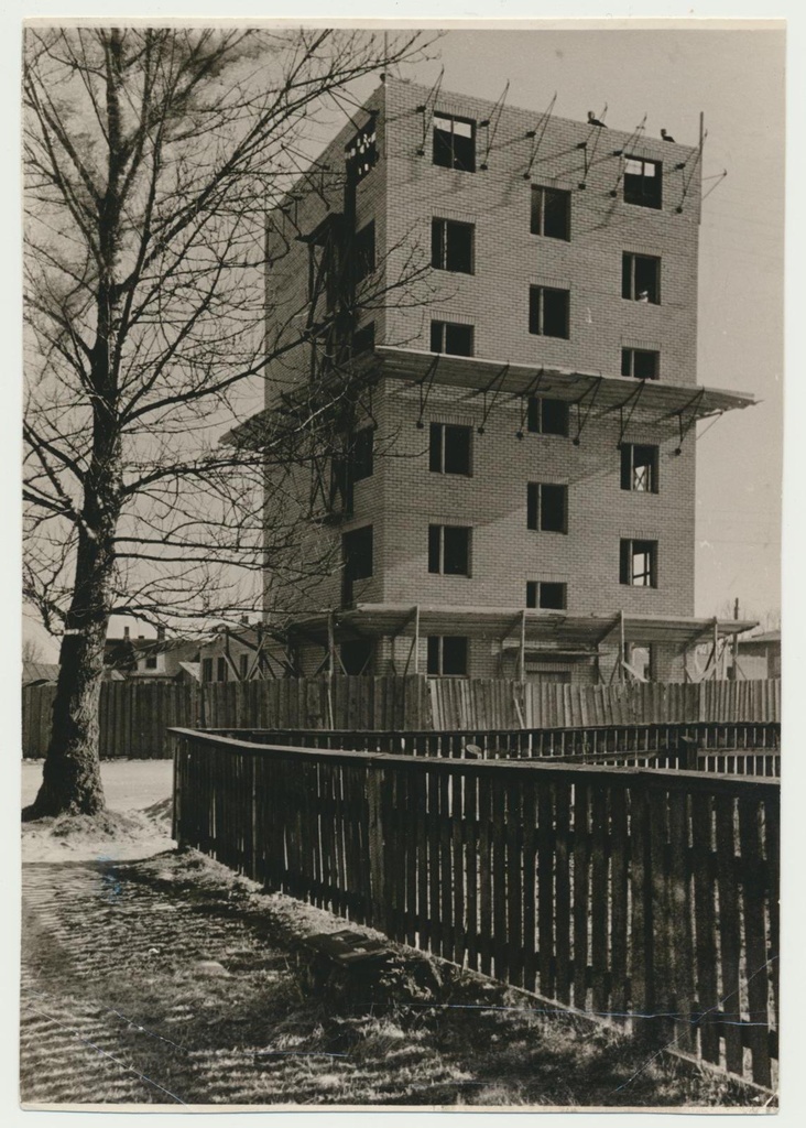 foto, Viljandi, veetorni ehitus, 1961, foto L. Märss