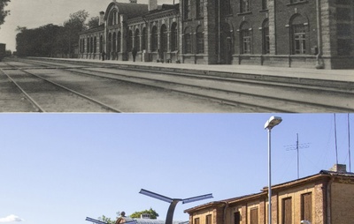 Kill Railway Station rephoto