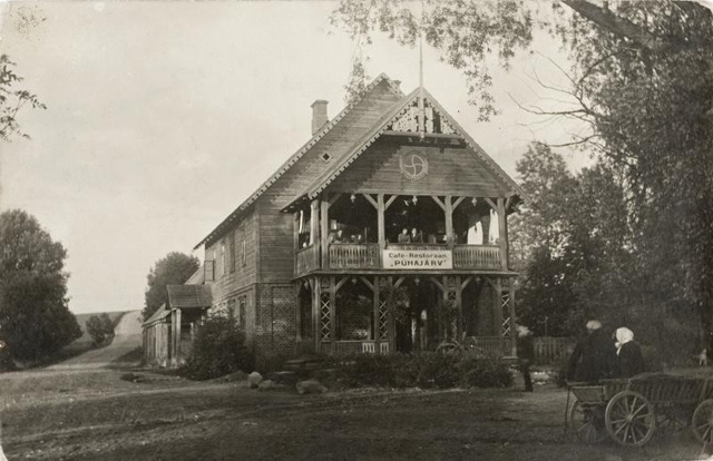 Fotopostkaart - Restoran "Pühajärv", 20. saj esimesel poolel