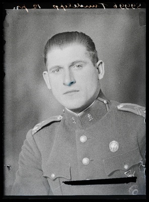 Sõjaväelane, vanemallohvitser Tuudelepp [Tuudelep], Sakala Üksik Jalaväepataljon.  duplicate photo