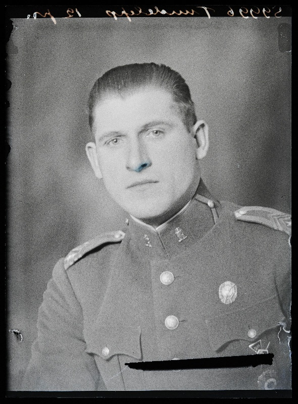 Sõjaväelane, vanemallohvitser Tuudelepp [Tuudelep], Sakala Üksik Jalaväepataljon.