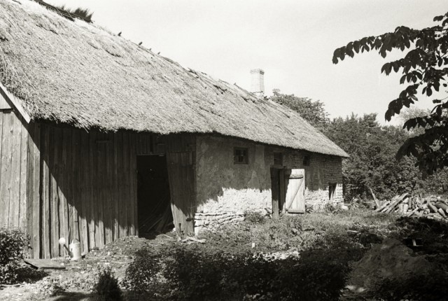 Next building of võlla manor Saare county Muhu vald Võlla village