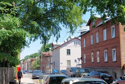 The corner of Salme and Tööstuse Street. rephoto