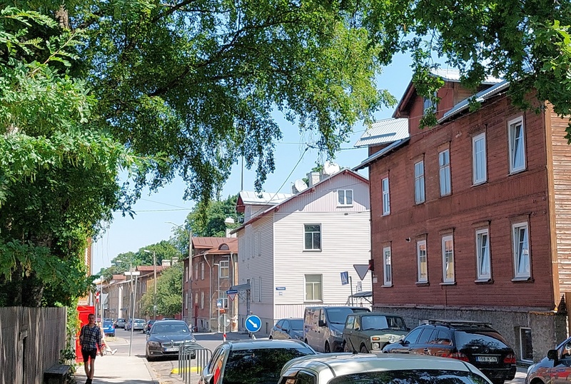 The corner of Salme and Tööstuse Street. rephoto
